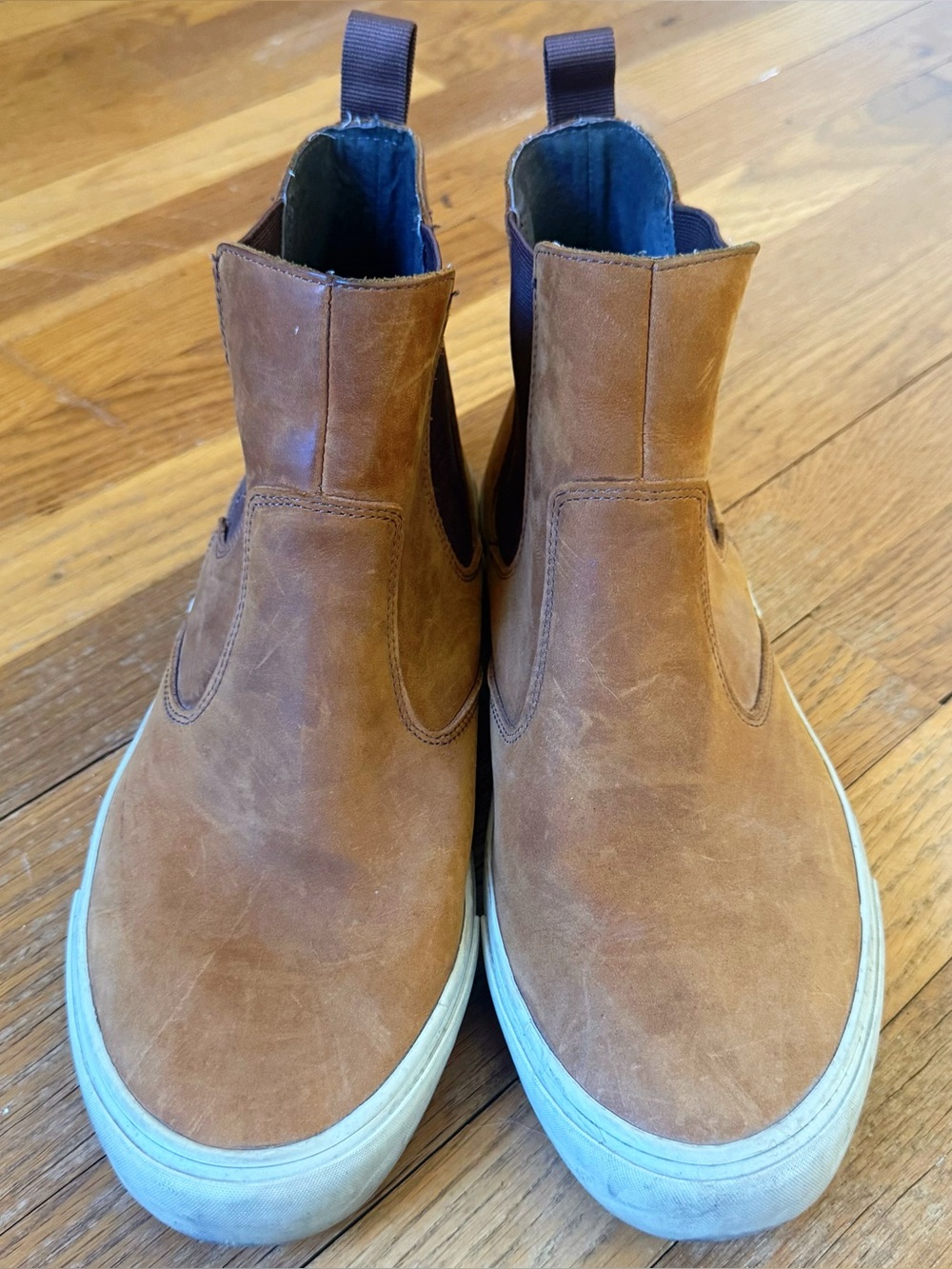 SeaVees x J.Crew Coronado Oiled Rugged Leather Chelsea Slip-on Boots